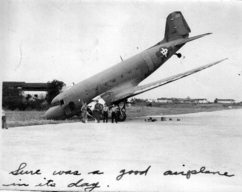 CNAC #100 wartime mishap 1945
