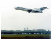 Pan Am 727-100 takes off from Berlin Tempelhof early 1970s with 727s on the ground
