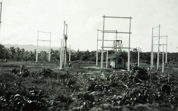 Adcock Direction Finder installation at Guam 1935