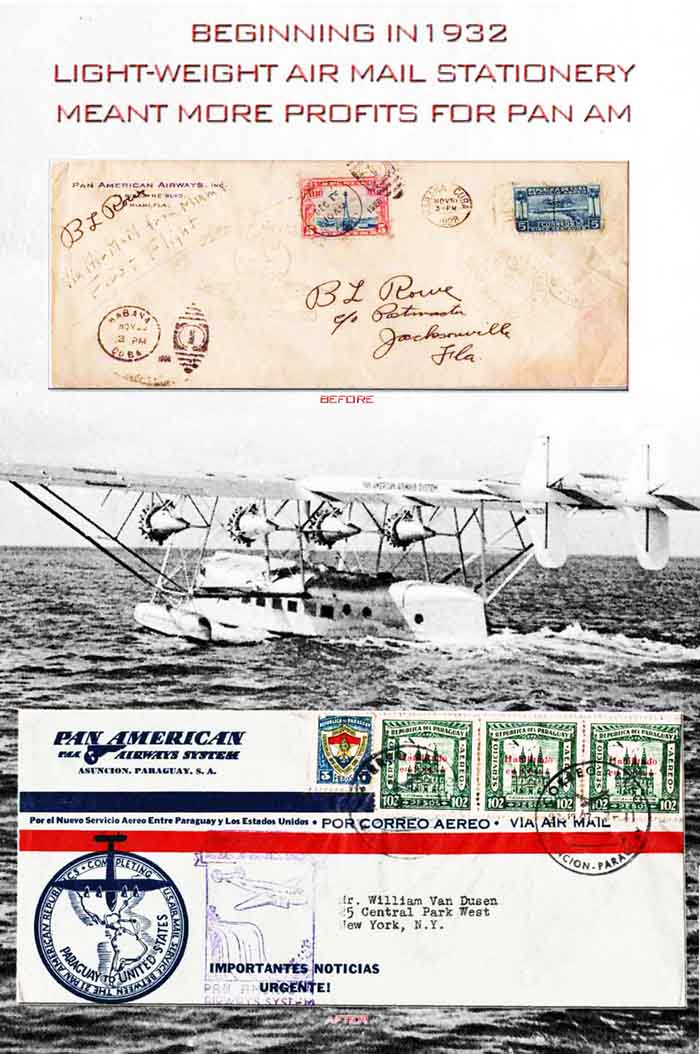 April 1932 Pan Am AirMail Stationery