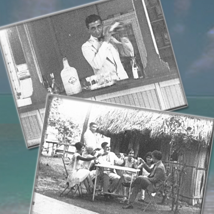 Cocktails in Havana, film frames from "Two Hours to Havana (PAHF Film collection)
