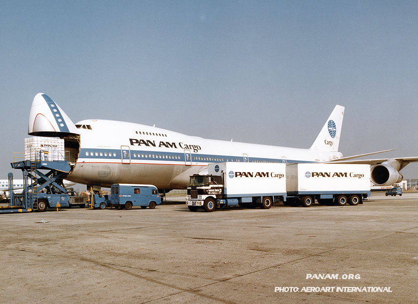 Join PAHF AeroArt Pan Am 747 Cargo with Pan Am Trucks rsz