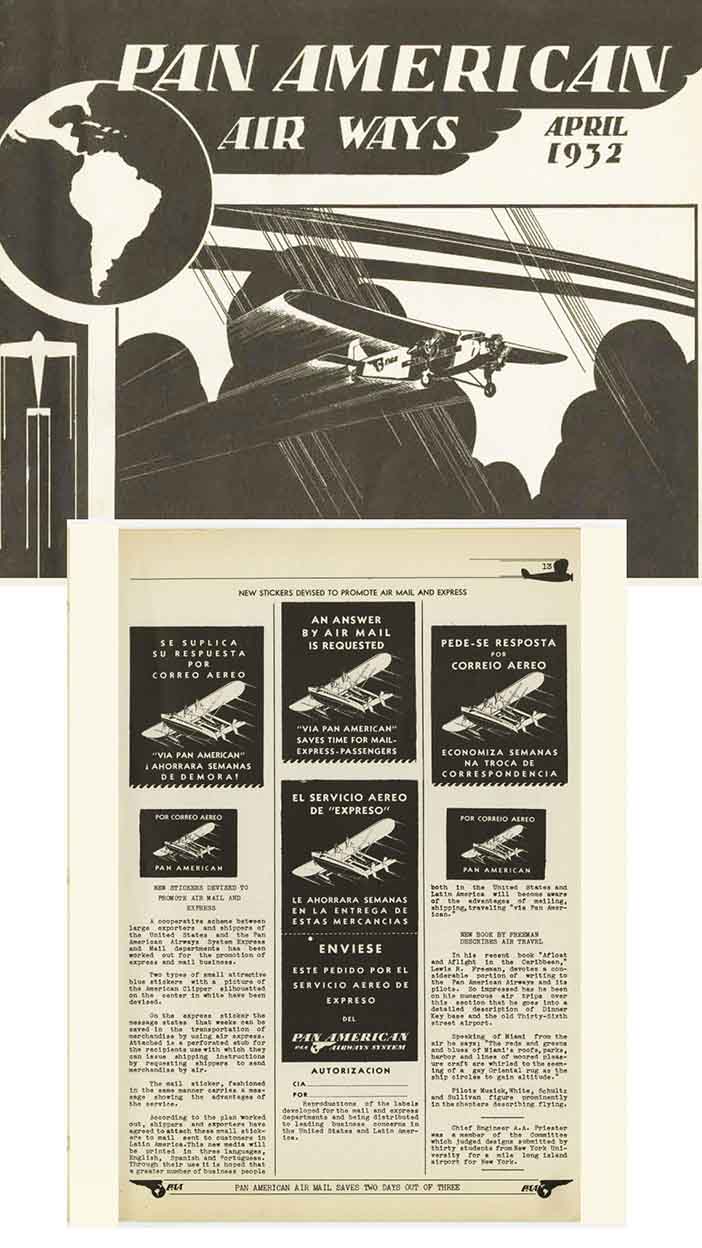 Nov. 1932 Early Sloganeering Air Mail Espress 90 years ago