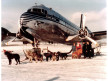 Pan Am Douglas DC-4 crew poses with Santa Claus in Fairbanks, Alaska, 1946