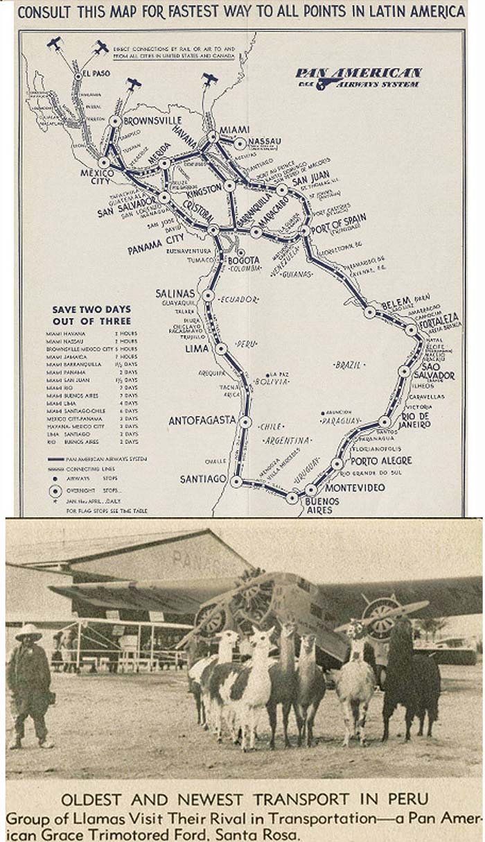 Routes in South America to Peru copy
