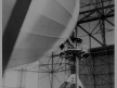 Zeppelin Hindenburg secured to mooring mast in Rio 1936